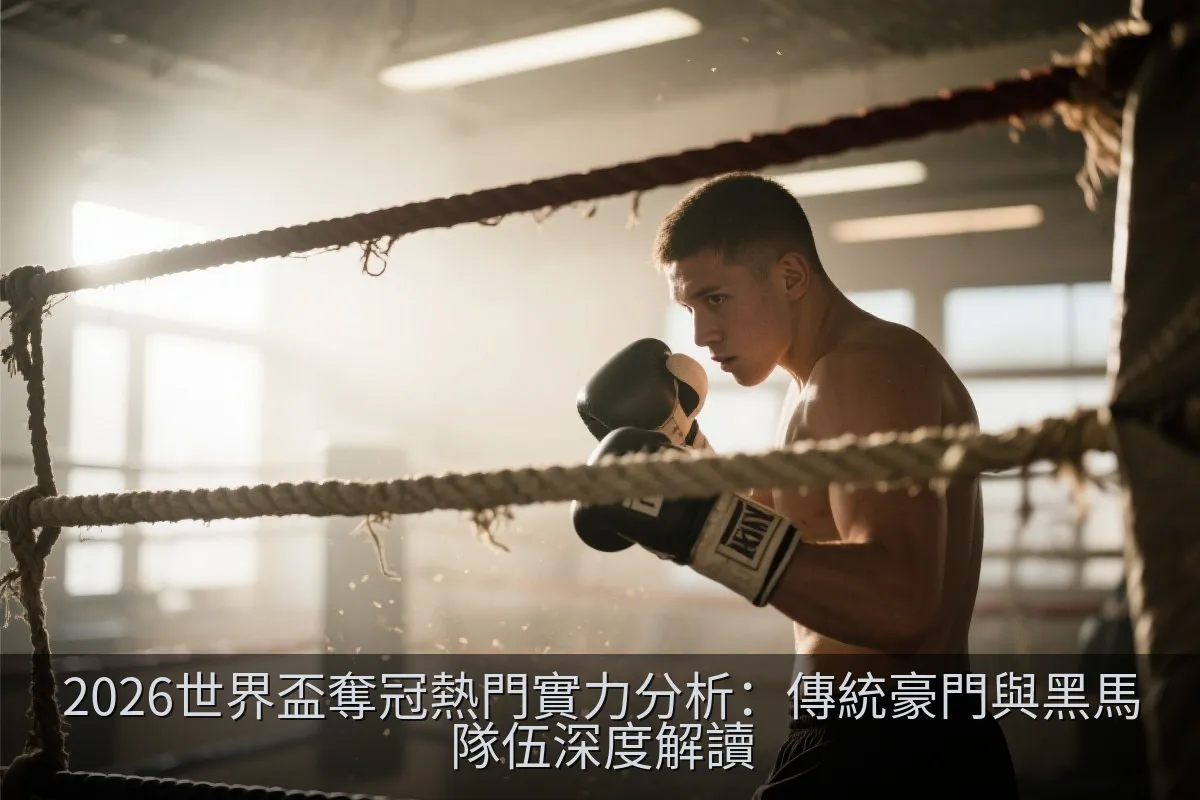 身穿無商標代表性顏色球衣的球員背影，眺望宏偉的現代化足球場